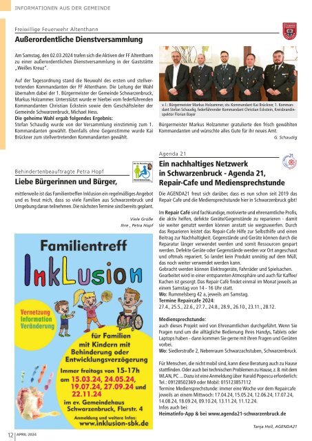 Mitteilungsblatt Schwarzenbruck - April 2024