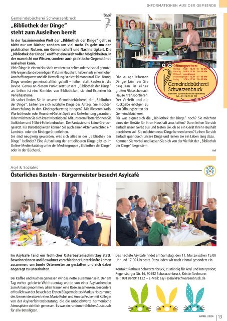 Mitteilungsblatt Schwarzenbruck - April 2024