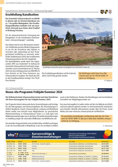 Mitteilungsblatt Schwarzenbruck - April 2024