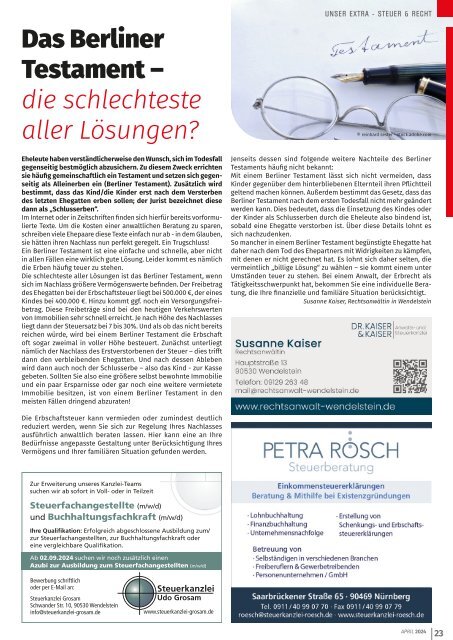 Mitteilungsblatt Nürnberg-Katzwang/Worzeldorf/Kornburg - April 2024