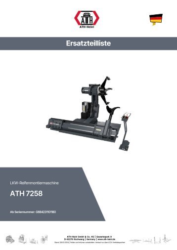 ATH-Heinl ETL LKW-Reifenmontiermaschine ATH 7258