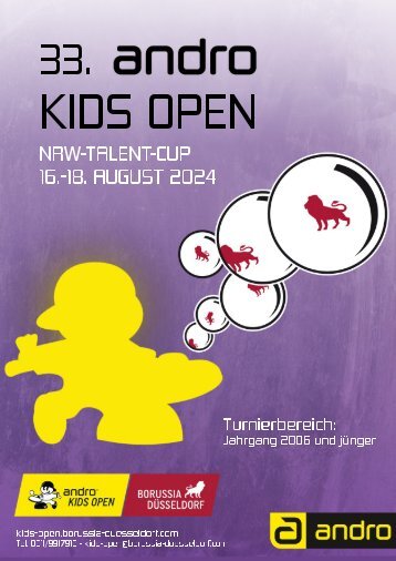 Programmheft andro Kids Open 2024