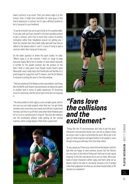 Newcastle Falcons vs Leicester Tigers Programme