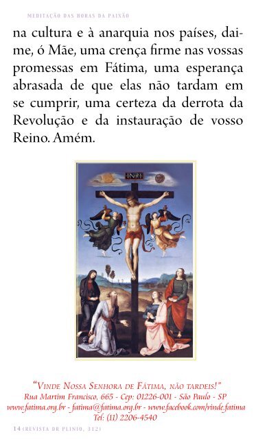 Meditação das Horas da Paixão de Jesus