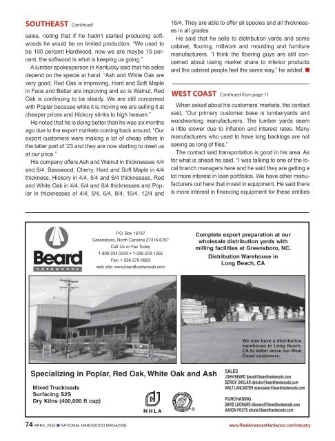 National Hardwood Magazine - April 2024