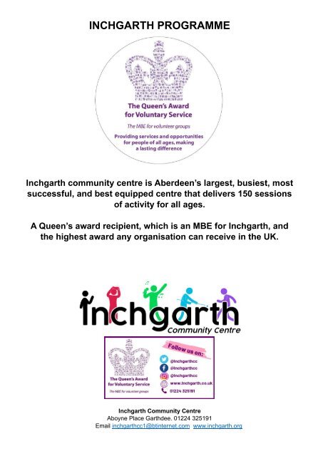 Inchgarth community centre April  2024