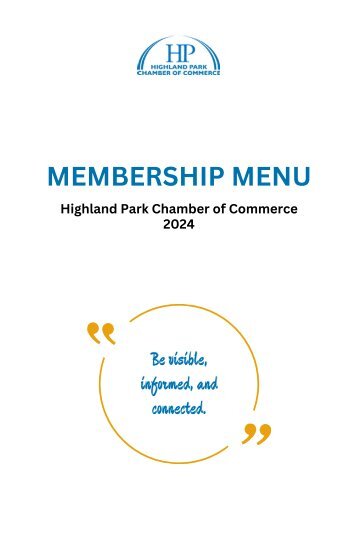 HPCC Membership Menu