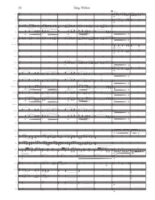 Sing Willow - Score