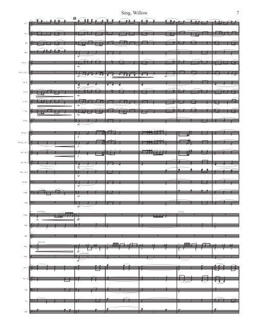 Sing Willow - Score