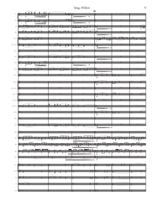 Sing Willow - Score