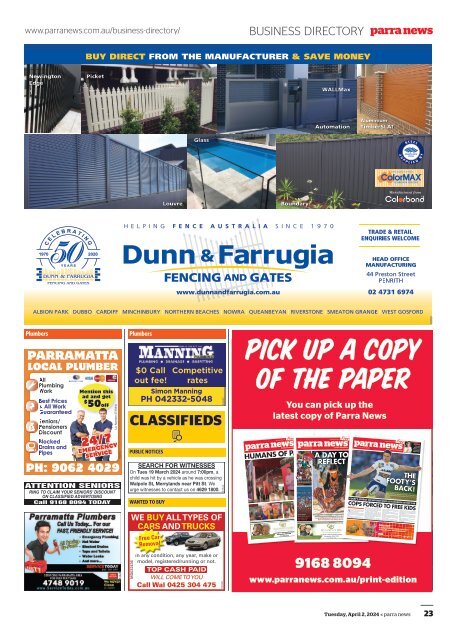 Parra News April 2 2024