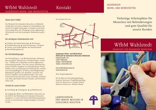 WfbM Wahlstedt - Landesverein für Innere Mission in Schleswig ...