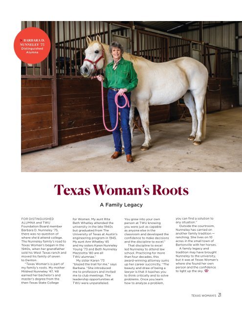 Texas Womans Spring 2024 Magazine