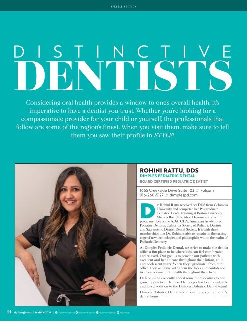 Distinctive Dentists Stand Alone - March 2024