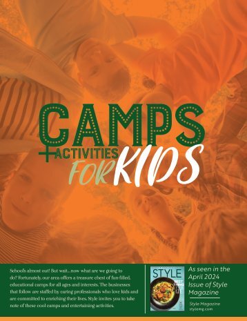 Camps + Activities For Kids Stand Alone - April 2024