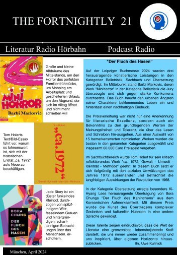 Newsletter  Nr - 21 - Literaturradio Hörbahn
