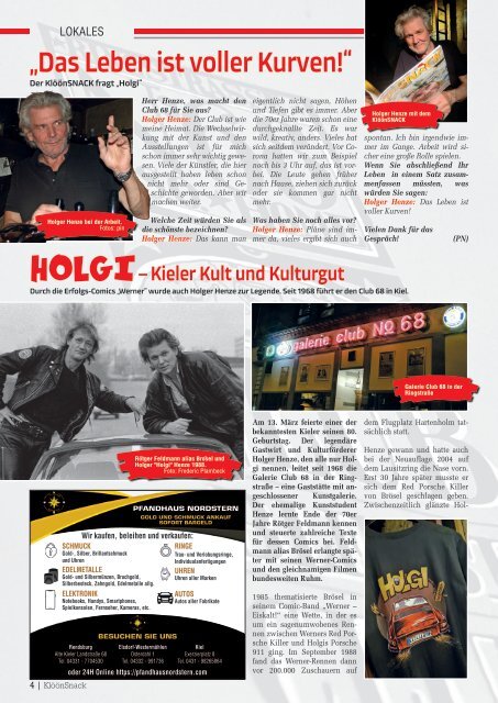 Holsteiner KlöönSNACK - Ausgabe Kiel / Eckernförde - April 2024 