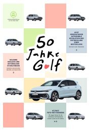50 Jahre VW  Golf 