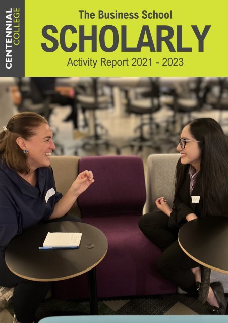 The Business School: Scholarly Activity Report 2021-2023