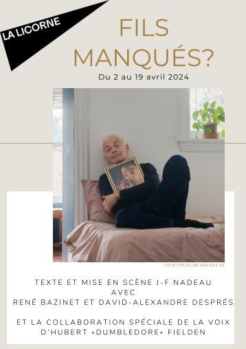 Programme de soirée - Fils manqués?