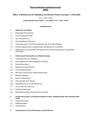 Wohnraumförderungsbestimmungen (WFB ... - Stadt Leverkusen