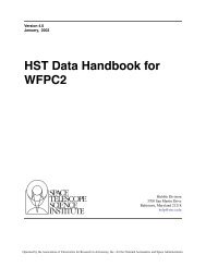 HST Data Handbook for WFPC2 - STScI