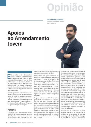 Apoios ao Arrendamento Jovem