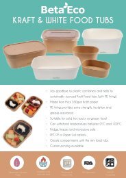 BetaEco Kraft Food Tubs