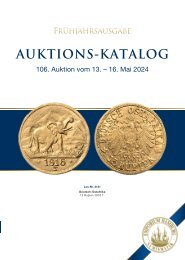 Auktionskatalog 106 Münzen und Medaillen