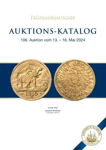 Auktionskatalog 106 "Münzen & Medaillen"