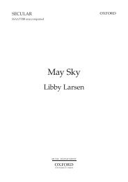 Libby Larsen May Song