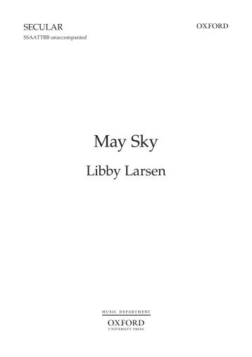 Libby Larsen May Song