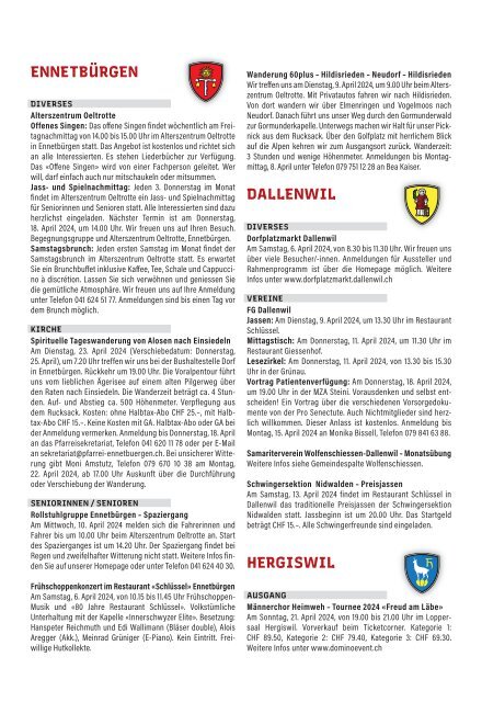 Gemeindespalten KW14 / 05.04.24