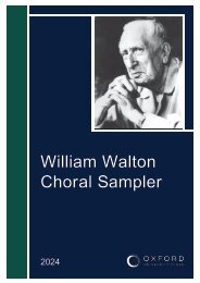 William Walton Choral Sampler