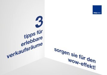 3 Tipps für erlebbare Verkaufsräume | FULLHAUS Bluepaper