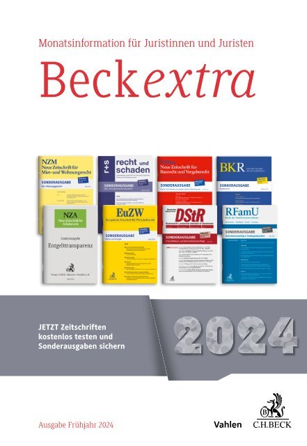 BeckExtra Zeitschriften Frühjahr 2024
