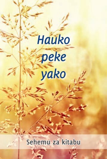 SWAHILI_Hauko peke yako_Gabriele-g303-s