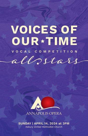Voices of Our Time: Vocal Competition All-Stars Program