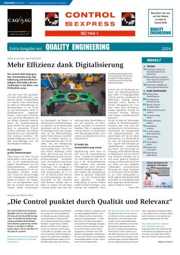 Quality Engineering Control Express 2024 Tag 1