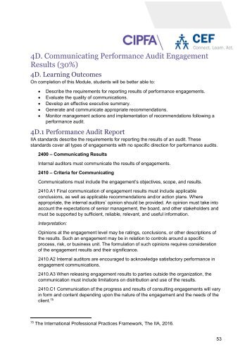 Module 4 - Introduction to Performance Audit_4D