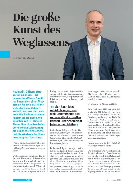 WIKO 2024 – Das Wirtschaftsmagazin für Altmühlfranken