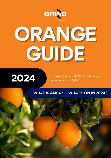 2024 AMSA ORANGE GUIDE