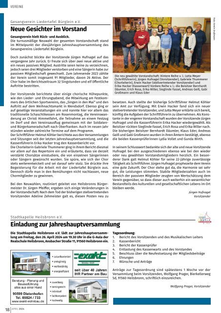 Monatsblatt Heilsbronn - April 2024