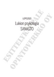 Lukion Psykologian sanasto