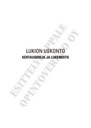 Lukion uskonto Kertauskirja ja lukemisto