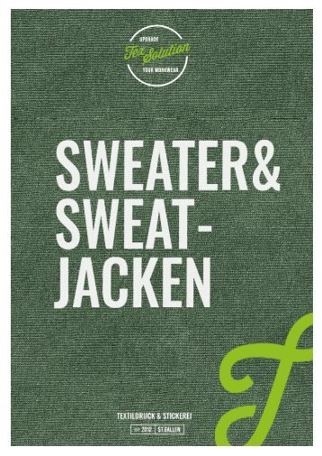 Katalog Sweater & Sweatjacken