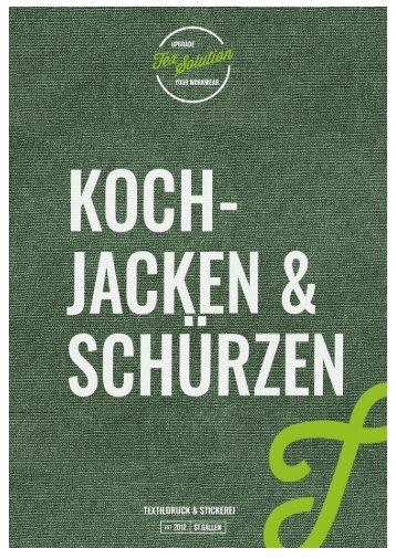 Katalog Kochjacken & Schürzen