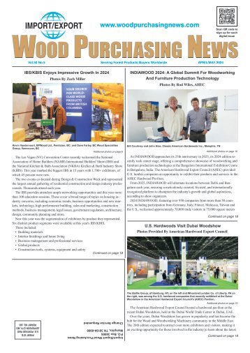 Import/Export Wood Purchasing News - April/May 2024