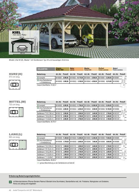 Carports & Gartenhäuser von Joda