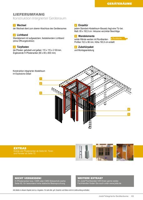 Carports & Gartenhäuser von Joda